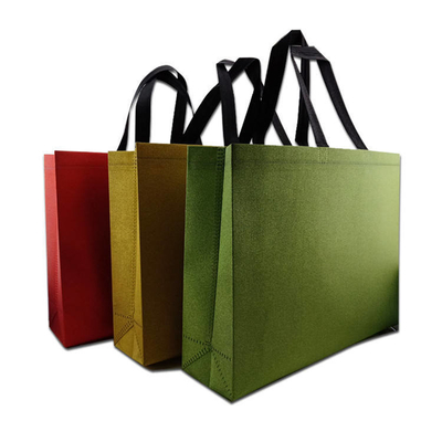 Stile a taglio a stampa Reutilizzabile impermeabile PP tessuto sacchetti di shopping laminati con loghi personalizzati