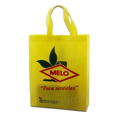 Bottega commerciale non tessuta con logo in disegno personalizzato e materiale laminato in PP
