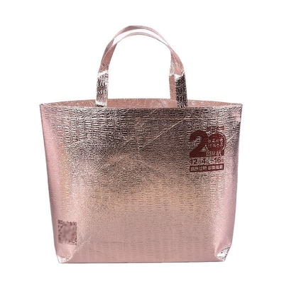 Sacchetto di imballaggio portatile laminato non tessuto per generi alimentari e rose gold Eco PP