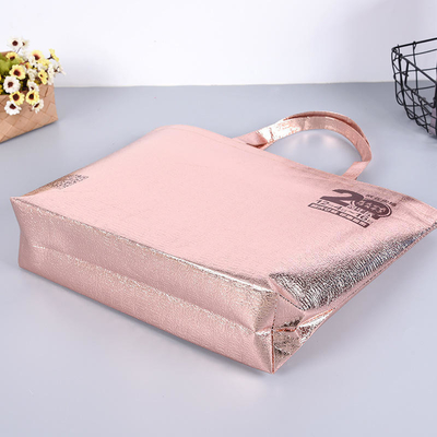 Sacchetto di imballaggio portatile laminato non tessuto per generi alimentari e rose gold Eco PP