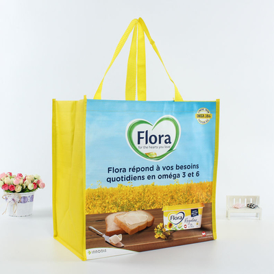 Borsa da shopping non tessuta riutilizzabile personalizzata con portatile portatile del logo