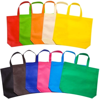 Portable Non Woven Recyclable Shopping Tote Bags Custom Make Logo stampato