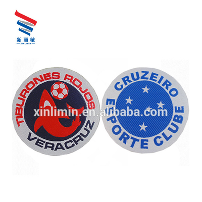 Buttone sullo stile Custom Design Ferro su tessuto Patch per squadra di calcio Club personalizzato