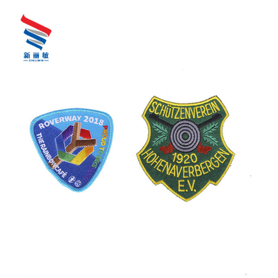 Logo personalizzato Golf ricamati Patch tessuti a diretto con tessuto di tela