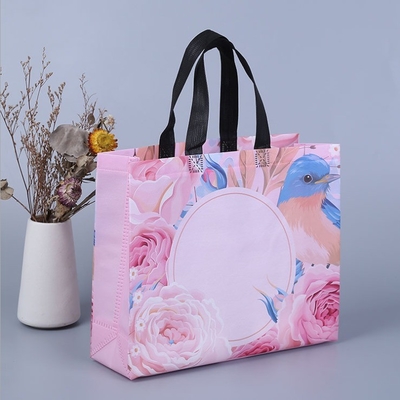 Borsa per acquisti pieghevole non tessuta con portabile con logo