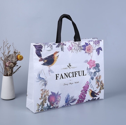 Borsa per acquisti pieghevole non tessuta con portabile con logo