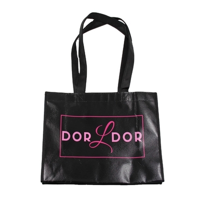 Ordine su misura Tissu ecologico non tessuto Logo Borsa da shopping per la promozione delle mostre