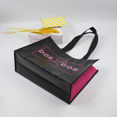 Ordine su misura Tissu ecologico non tessuto Logo Borsa da shopping per la promozione delle mostre