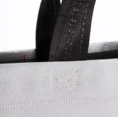 Borsa in tessuto non tessuto con stampa personalizzata del logo con film metallico a laser Borsa per sciarpe Sciarpe