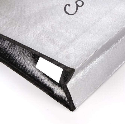 Borsa in tessuto non tessuto con stampa personalizzata del logo con film metallico a laser Borsa per sciarpe Sciarpe