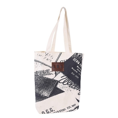 30*40*10cm Borsa di cotone organico con corda di trazione