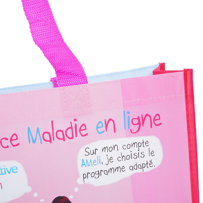 OEM/ODM Acceptabile Pp multi-colore sacchetti non tessuti per lo shopping Logo personalizzato