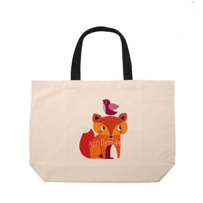 Logo personalizzato Logo riutilizzabile di cotone tela a corda sacchetto da shopping per Eco-friendly