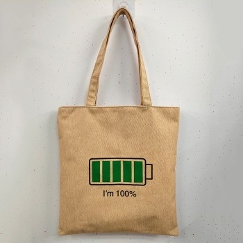 Colore personalizzato Cartone animato eco-compatibile Moda Stampato Borsa Tote per le donne