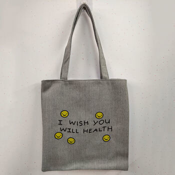 Colore personalizzato Cartone animato eco-compatibile Moda Stampato Borsa Tote per le donne