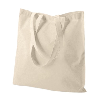Pulito in bianco Organico Calico cotone tela Generi alimentari Acquisti Tote Bag Logo personalizzato Dimensione stampata