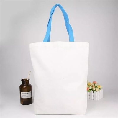 Pulito in bianco Organico Calico cotone tela Generi alimentari Acquisti Tote Bag Logo personalizzato Dimensione stampata