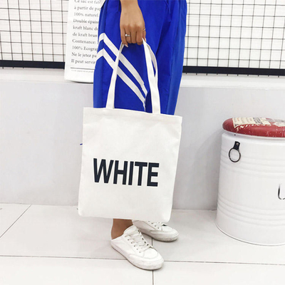 Eco-friendly riutilizzabile donne tela borsa di cotone personalizzato stampato Tote organico per alimentari