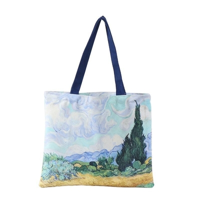 Logo personalizzato stampato borsa di gomma sublimazione riciclabile riutilizzabile per negozi