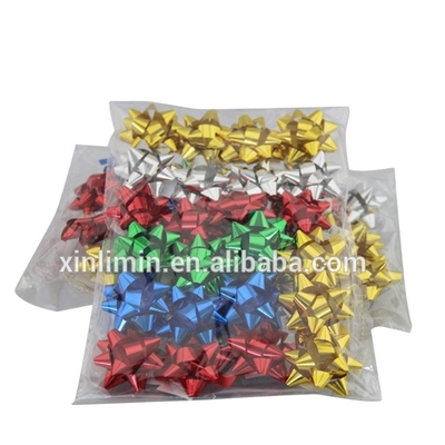 Nastro metallico spazzolato Imballaggio regalo di Natale Arco di plastica per tutti i tipi di scatole regalo