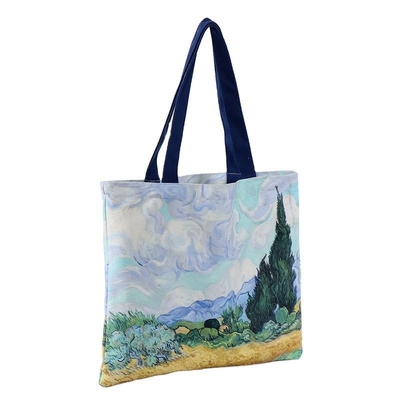 Logo personalizzato stampato borsa di gomma sublimazione riciclabile riutilizzabile per negozi