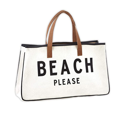Borsa da bagno con manicotti in pelle