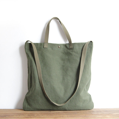 Promozione Donne Naturale di cotone durevole Canvas Acquisti Borsa Tote Per Commercio Acquisti