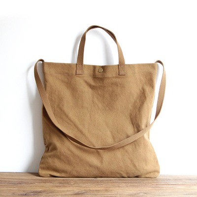 Promozione Donne Naturale di cotone durevole Canvas Acquisti Borsa Tote Per Commercio Acquisti