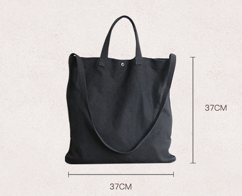 Promozione Donne Naturale di cotone durevole Canvas Acquisti Borsa Tote Per Commercio Acquisti