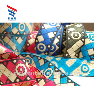 Nastro di Jacquard personalizzato a doppia faccia ad alta tenacia per imballaggi e decorazioni regalo