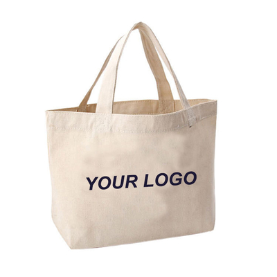 Acquisti di cotone al 100% Logo stampato su misura Pallade Canvas Tote Bag per acquisti commerciali