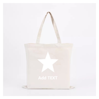 Prodotti alimentari Logo personalizzato stampato riciclare semplice cotone organico tela Tote sacchetti da shopping con cerniera