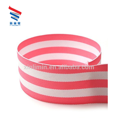 1-1/2&quot; Larghezza Stampato su misura a doppia faccia a strisce Elastico Nastro Grosso per rotolo