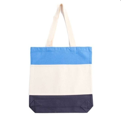Borsa da shopping stampata su tela di cotone con caratteristiche riciclate