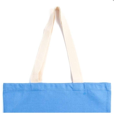 Borsa da shopping stampata su tela di cotone con caratteristiche riciclate