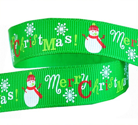 Imballaggio regalo Nastro grosso di grana personalizzato con logo stampato in vetrina in rilievo Larghezza 1/4 '