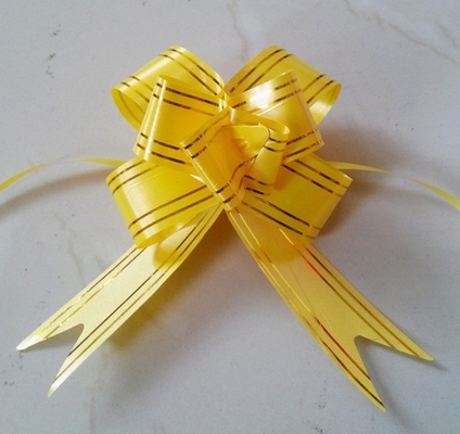 PP Pull String Ribbon Wedding Car Bow per il regalo di Natale confezionato in varie dimensioni