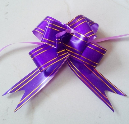 PP Pull String Ribbon Wedding Car Bow per il regalo di Natale confezionato in varie dimensioni