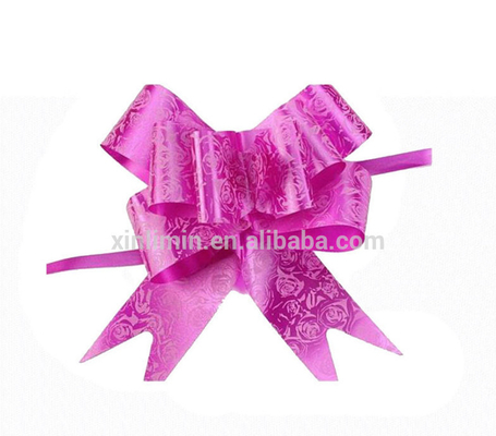 PP Pull String Ribbon Wedding Car Bow per il regalo di Natale confezionato in varie dimensioni