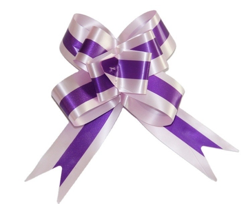 Colore bello e veloce Organza String Pull Archi per festa di nozze in materiale satinato