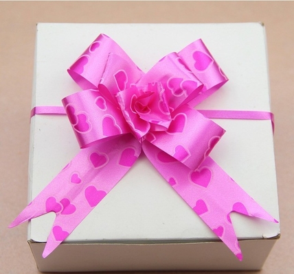 Colore bello e veloce Organza String Pull Archi per festa di nozze in materiale satinato