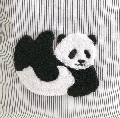 Logo personalizzato Love Animal 3D Towel Borsa ricamata di cotone per la comodità dello shopping