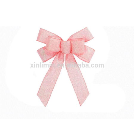Colore bello e veloce Organza String Pull Archi per festa di nozze in materiale satinato