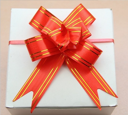 Colore bello e veloce Organza String Pull Archi per festa di nozze in materiale satinato