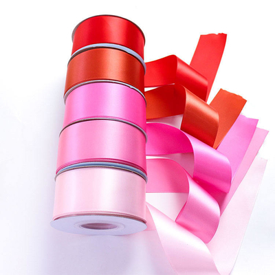 100% poliestere, nastro satinato a faccia singola in 196 colori personalizzati 38 mm 50 mm 100 metri/rollo