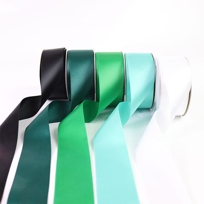 100% poliestere, nastro satinato a faccia singola in 196 colori personalizzati 38 mm 50 mm 100 metri/rollo