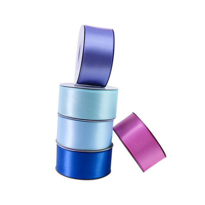 100% poliestere, nastro satinato a faccia singola in 196 colori personalizzati 38 mm 50 mm 100 metri/rollo