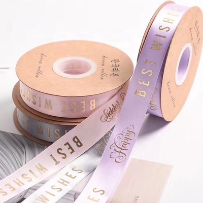 Nastro satinato in poliestere da 3 mm a 100 mm in colori vivaci per stile e tessuto a faccia singola