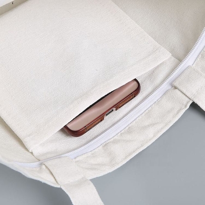 Colori personalizzati per la vendita di alimentari riciclati Canvas Calico Tote Bag