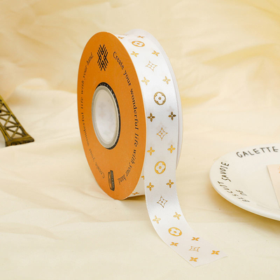 Scatola di macchie di colore solido Imballaggio regalo Fiore nastro di nozze con tessuto di raso